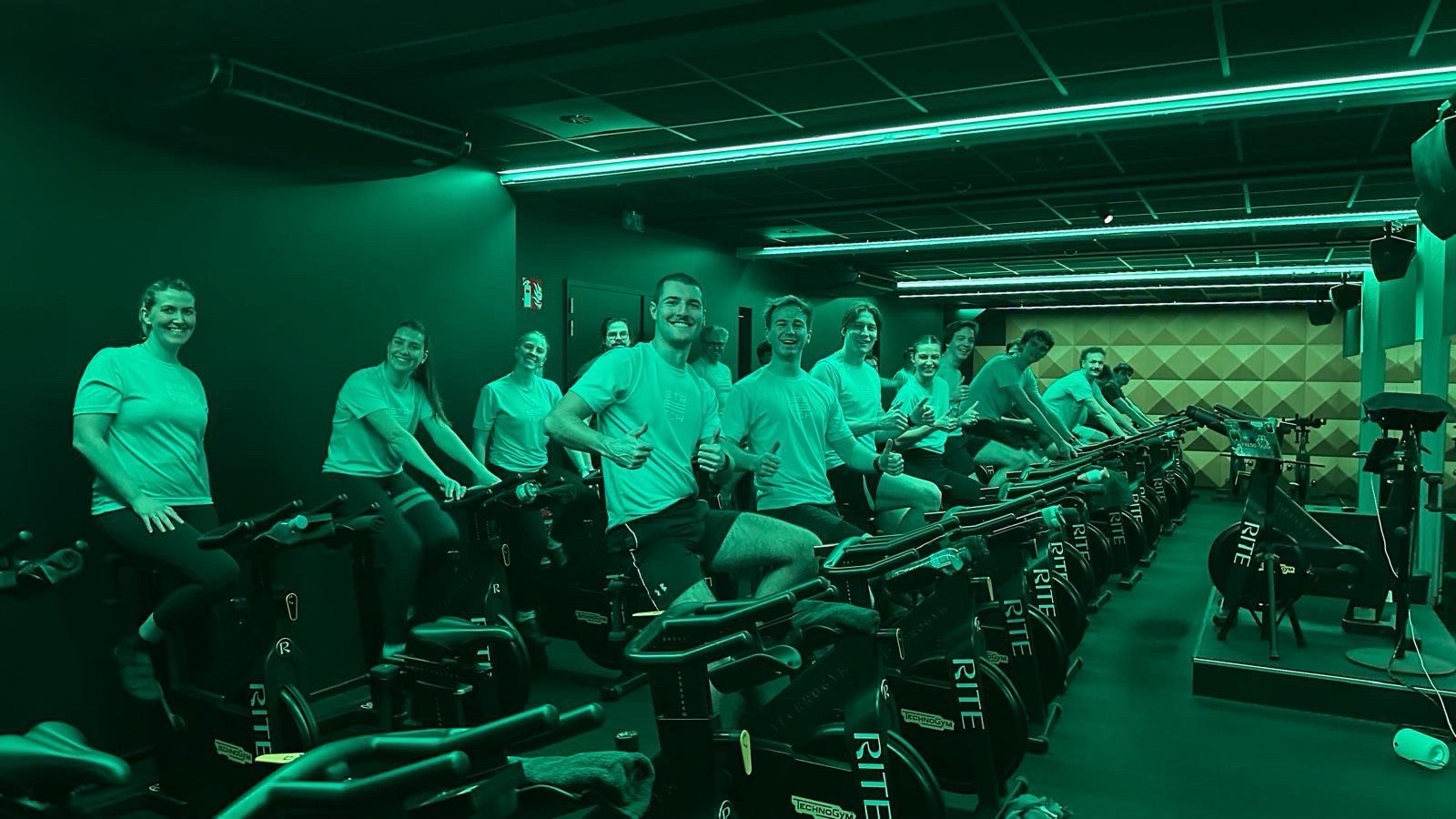 Stretch team on a cycling outing